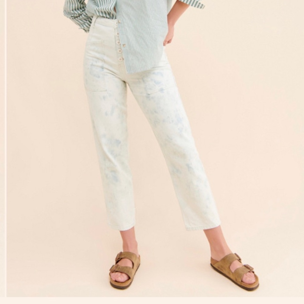 Marble Print Jeans